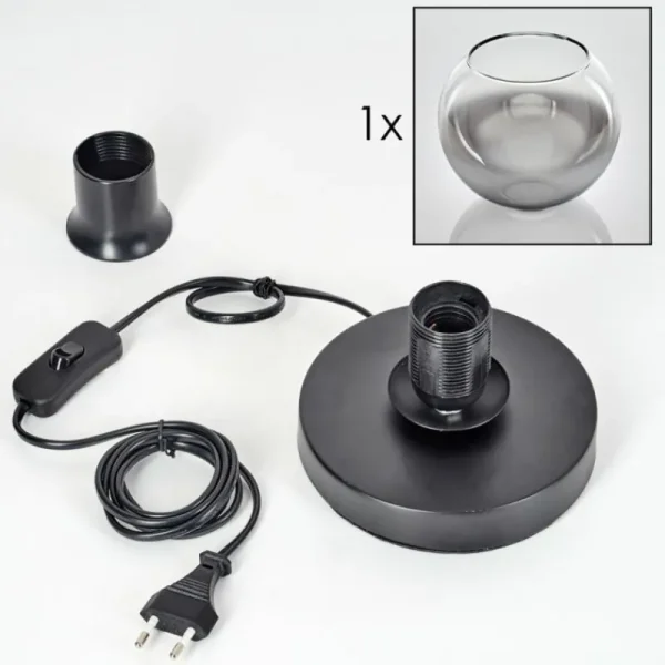 hofstein Koyoto Lampe à poser 15 cm Noir, 1 lumière* Lampes En Verre