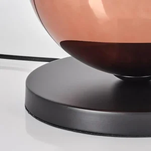 hofstein Koyoto Lampe à poser 25 cm Noir, 1 lumière* Lampes En Verre