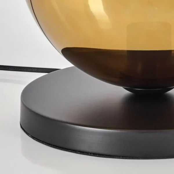 hofstein Koyoto Lampe à poser 25 cm Noir, 1 lumière* Lampes En Verre