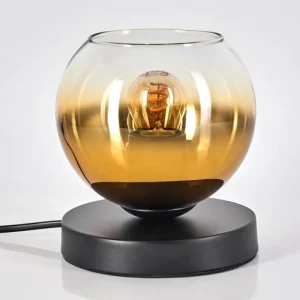 hofstein Koyoto Lampe à poser 15 cm Noir, 1 lumière* Lampes En Verre
