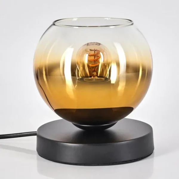 hofstein Koyoto Lampe à poser 15 cm Noir, 1 lumière* Lampes En Verre