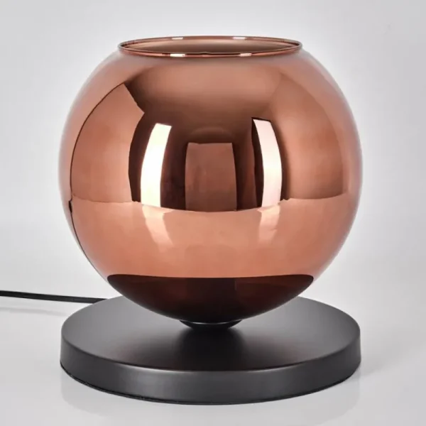 hofstein Koyoto Lampe à poser 25 cm Noir, 1 lumière* Lampes En Verre