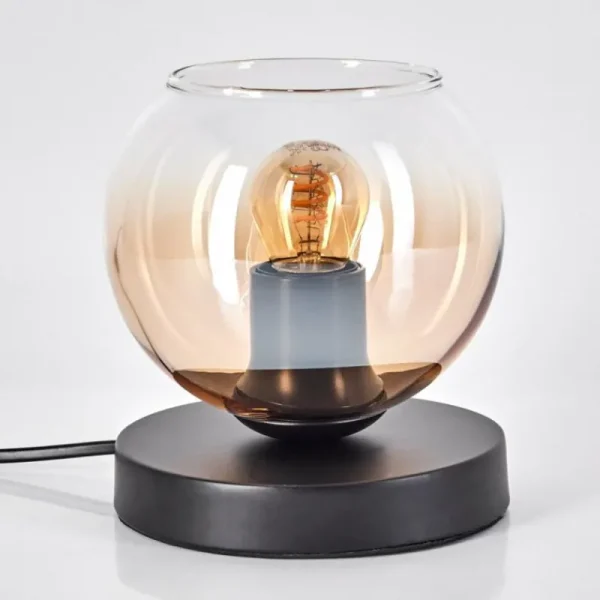 hofstein Koyoto Lampe à poser 15 cm Noir, 1 lumière* Lampes En Verre