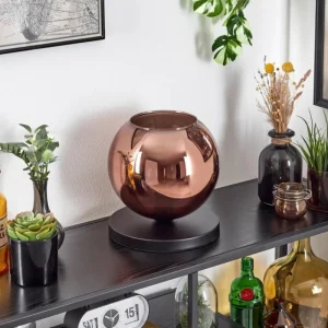 hofstein Koyoto Lampe à poser 25 cm Noir, 1 lumière* Lampes En Verre