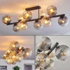 hofstein Koyoto Plafonnier, Boule lumineuse Ambre, Clair, Fumé, 10 lumières* Lampes Modernes