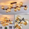 hofstein Koyoto Plafonnier, Boule lumineuse Ambre, 10 lumières* Lampes En Verre