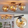 hofstein Koyoto Plafonnier, Boule lumineuse Ambre, 4 lumières* Lampes En Verre