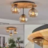 hofstein Koyoto Plafonnier, Boule lumineuse 40 cm Écru, Noir, 3 lumières* Lampes Modernes