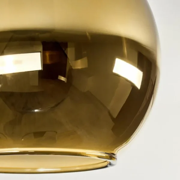 hofstein Koyoto Plafonnier, Boule lumineuse 45 cm Or, 5 lumières* Lampes En Verre