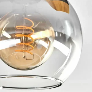 hofstein Koyoto Plafonnier, Boule lumineuse Écru, Noir, 2 lumières* Lampes Modernes