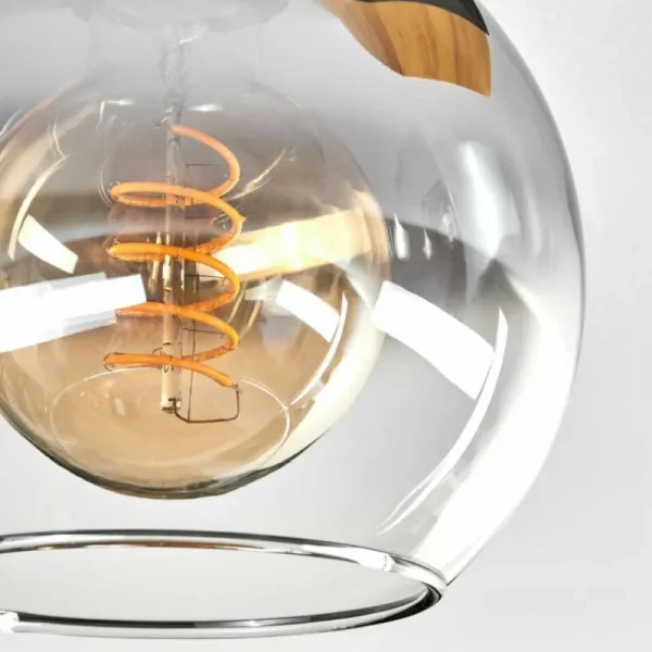 hofstein Koyoto Plafonnier, Boule lumineuse Écru, Noir, 2 lumières* Lampes Modernes