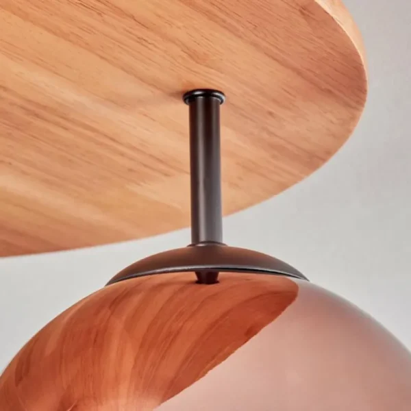 hofstein Koyoto Plafonnier, Boule lumineuse 40 cm Écru, Noir, 3 lumières* Lampes Modernes