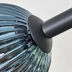 hofstein Koyoto Plafonnier, Boule lumineuse Bleu, Vert, Cuivré, 8 lumières* Lampes Modernes