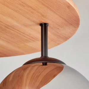 hofstein Koyoto Plafonnier, Boule lumineuse 40 cm Écru, Noir, 3 lumières* Lampes Modernes