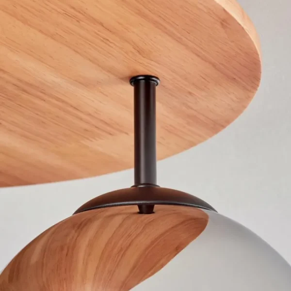 hofstein Koyoto Plafonnier, Boule lumineuse 40 cm Écru, Noir, 3 lumières* Lampes Modernes