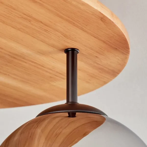 hofstein Koyoto Plafonnier, Boule lumineuse 40 cm Écru, Noir, 3 lumières* Lampes Modernes