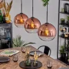 hofstein Koyoto Suspension, Boule lumineuse, Suspension Noir, 3 lumières* Lampes En Verre