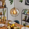 hofstein Koyoto Suspension, Boule lumineuse, Suspension Or, Noir, 1 lumière* Lampes En Verre