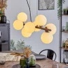 hofstein Koyoto Suspension, Boule lumineuse, Suspension Blanc, 8 lumières* Lampes En Verre
