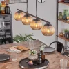 hofstein Koyoto Suspension, Boule lumineuse, Suspension Ambre, 4 lumières* Lampes Modernes