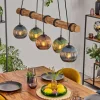 hofstein Koyoto Suspension, Boule lumineuse, Suspension Écru, Noir, 5 lumières* Lampes Modernes
