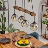 hofstein Koyoto Suspension, Boule lumineuse, Suspension Écru, Noir, 4 lumières* Lampes Modernes