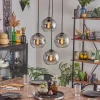 hofstein Koyoto Suspension, Boule lumineuse Clair, Fumé, 4 lumières* Lampes Modernes