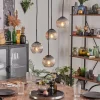hofstein Koyoto Suspension, Boule lumineuse, Suspension Clair, Fumé, 4 lumières* Lampes Modernes