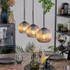 hofstein Koyoto Suspension, Boule lumineuse, Suspension Ambre, 3 lumières* Lampes Modernes