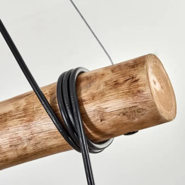 hofstein Koyoto Suspension, Boule lumineuse, Suspension Écru, Noir, 5 lumières* Lampes Modernes