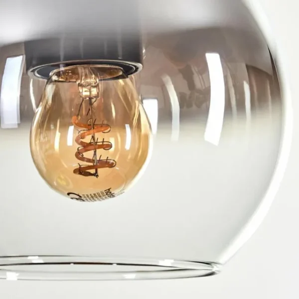 hofstein Koyoto Suspension, Boule lumineuse, Suspension Écru, Noir, 5 lumières* Lampes Modernes