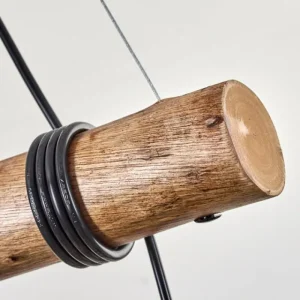 hofstein Koyoto Suspension, Boule lumineuse, Suspension Écru, Noir, 4 lumières* Lampes Modernes
