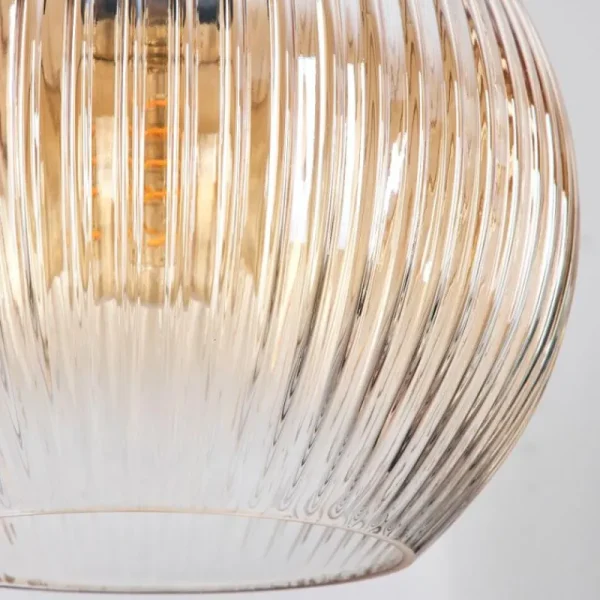 hofstein Koyoto Suspension, Boule lumineuse, Suspension Noir, 3 lumières* Lampes Modernes
