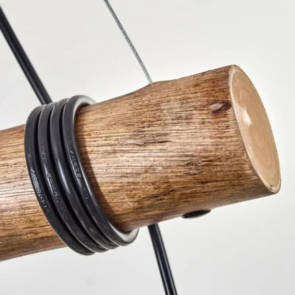 hofstein Koyoto Suspension, Boule lumineuse, Suspension Écru, Noir, 4 lumières* Lampes Modernes
