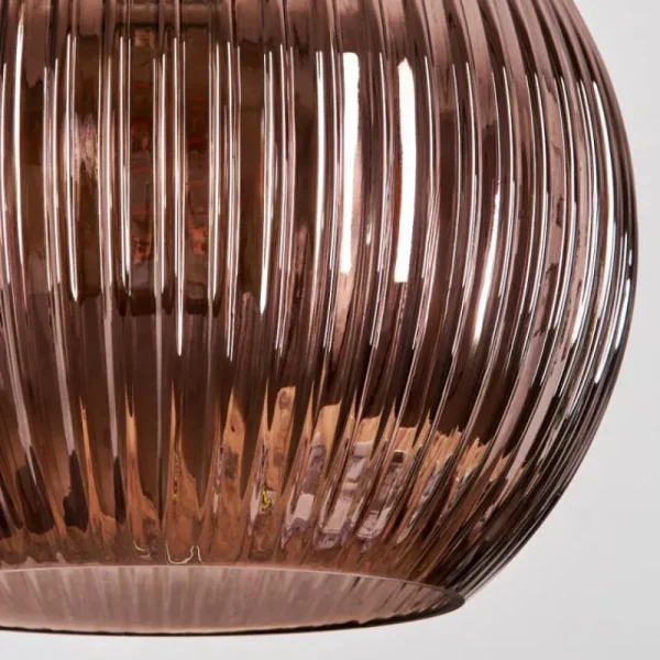 hofstein Koyoto Suspension, Boule lumineuse, Suspension grappe Bleu, Vert, Cuivré, 5 lumières* Lampes Modernes