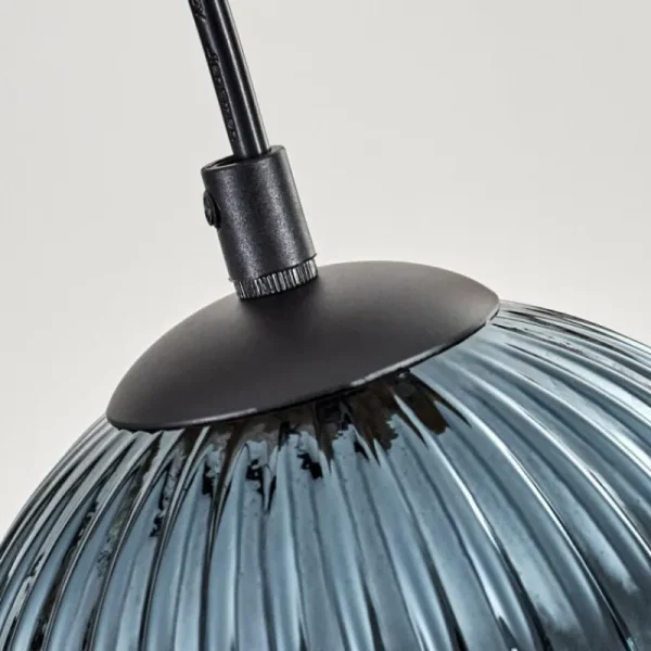 hofstein Koyoto Suspension, Boule lumineuse, Suspension Écru, Noir, 5 lumières* Lampes Modernes