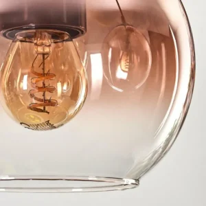 hofstein Koyoto Suspension, Boule lumineuse, Suspension Écru, Noir, 5 lumières* Lampes Modernes