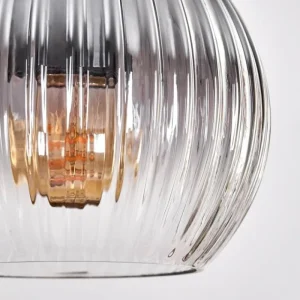 hofstein Koyoto Suspension, Boule lumineuse, Suspension Écru, Noir, 4 lumières* Lampes Modernes