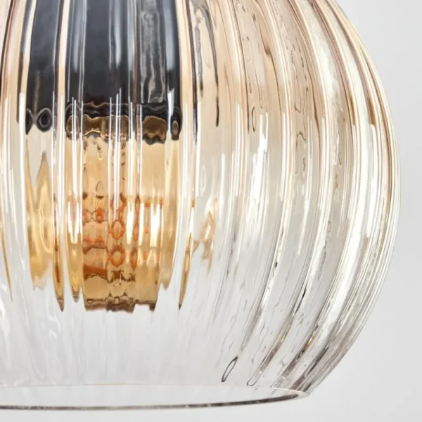 hofstein Koyoto Suspension, Boule lumineuse, Suspension Écru, Noir, 4 lumières* Lampes Modernes