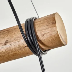 hofstein Koyoto Suspension, Boule lumineuse, Suspension Écru, Noir, 3 lumières* Lampes Modernes