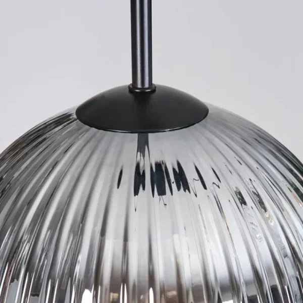 hofstein Koyoto Suspension, Boule lumineuse, Suspension Noir, 3 lumières* Lampes Modernes