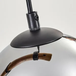 hofstein Koyoto Suspension, Boule lumineuse, Suspension Écru, Noir, 4 lumières* Lampes Modernes