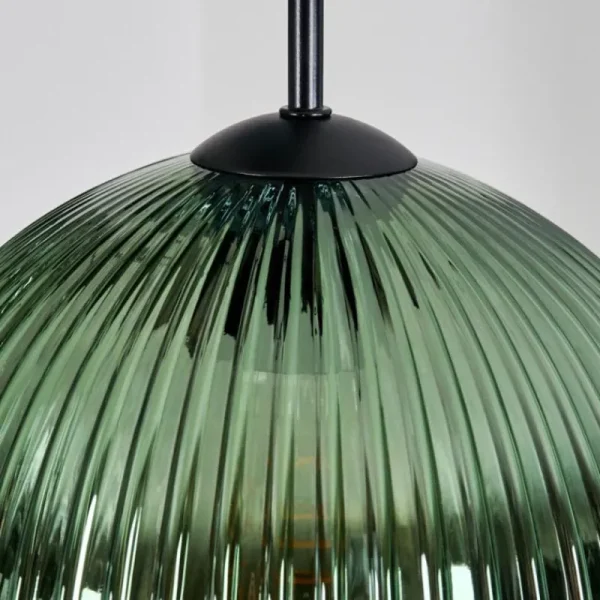 hofstein Koyoto Suspension, Boule lumineuse, Suspension grappe Bleu, Vert, Cuivré, 5 lumières* Lampes Modernes