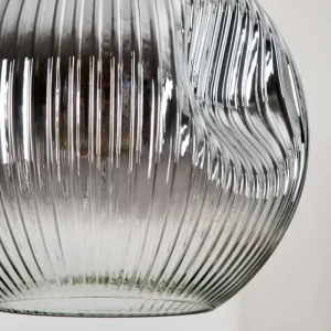 hofstein Koyoto Suspension, Boule lumineuse, Suspension, Suspension grappe 30 cm Ambre, Clair, Fumé, 3 lumières* Lampes Modernes