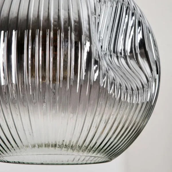 hofstein Koyoto Suspension, Boule lumineuse, Suspension, Suspension grappe 30 cm Ambre, Clair, Fumé, 3 lumières* Lampes Modernes