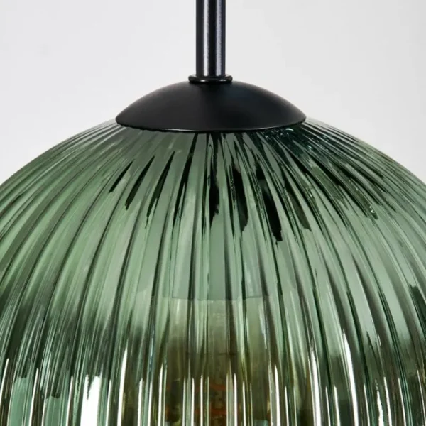 hofstein Koyoto Suspension, Boule lumineuse, Suspension grappe 45 cm Bleu, Vert, Cuivré, 5 lumières* Lampes Modernes
