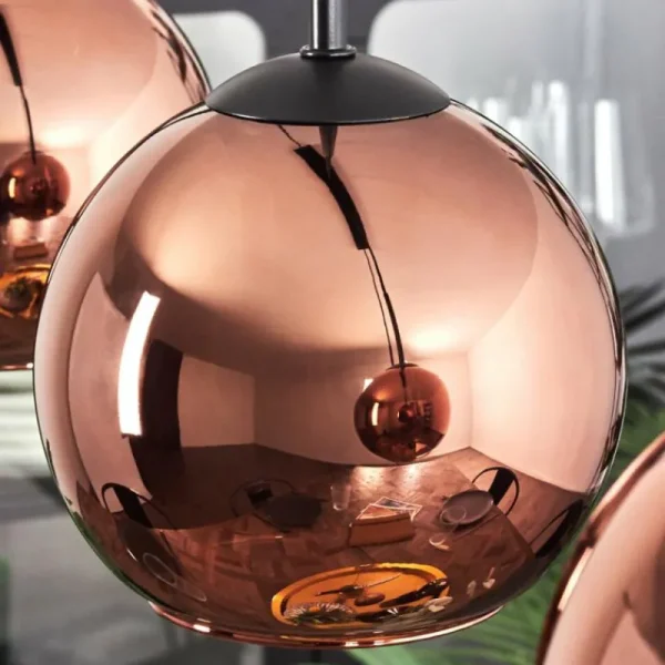 hofstein Koyoto Suspension Noir, 4 lumières* Lampes En Verre
