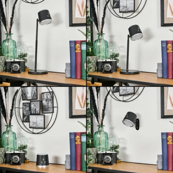 hofstein Krumstorp Lampe à poser, Applique murale, Liseuse LED Noir, 1 lumière* Lampes Modernes