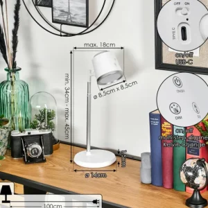 hofstein Krumstorp Lampe à poser, Applique murale, Liseuse LED Blanc, 1 lumière* Lampes Modernes