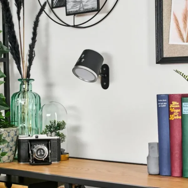 hofstein Krumstorp Lampe à poser, Applique murale, Liseuse LED Noir, 1 lumière* Lampes Modernes